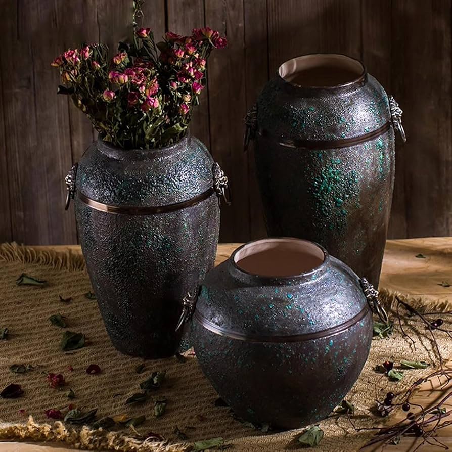 Ceramic Vases (Rustic Gray) - Image 3