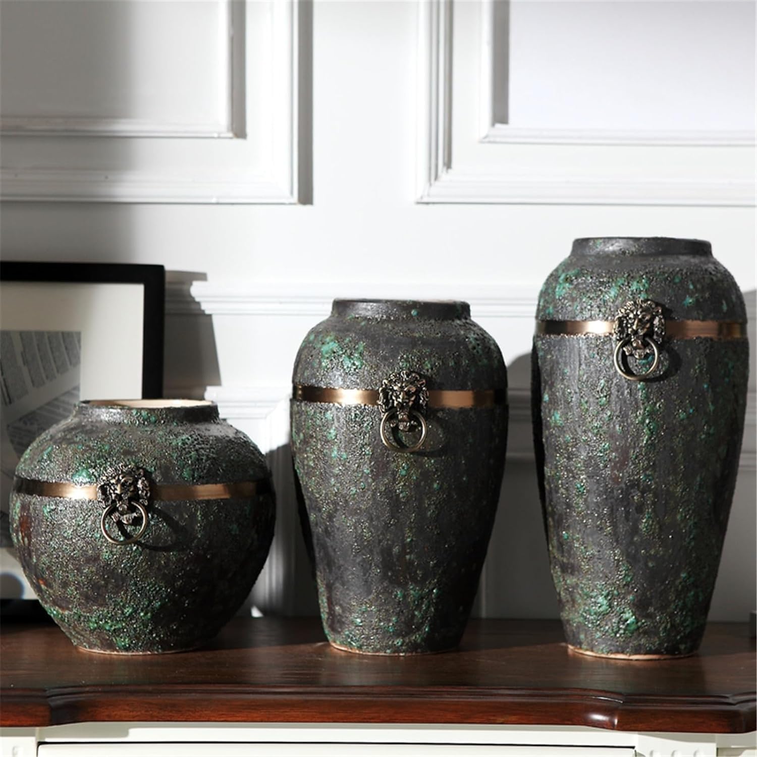 Ceramic Vases (Rustic Gray)