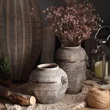 Ceramic Vases (Rustic Brown) - Image 2