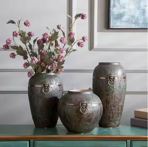 Ceramic Vases (Rustic Gray) - Image 2