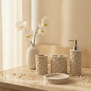 Pearl Leaf Bath Set