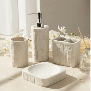 Stone Texture Bath Set