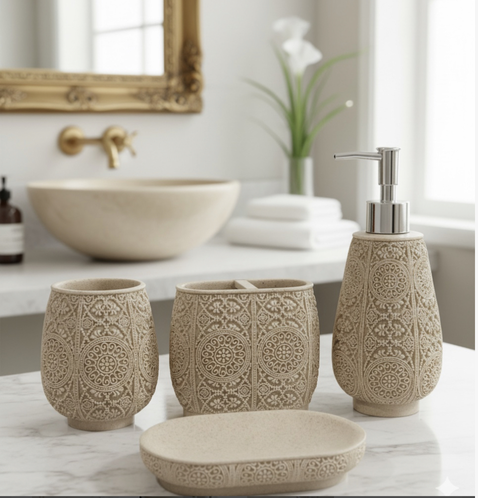 Carvique Bath Set