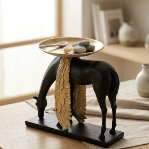 Royal Crest Horse Sculpture