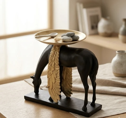 Royal Crest Horse Sculpture