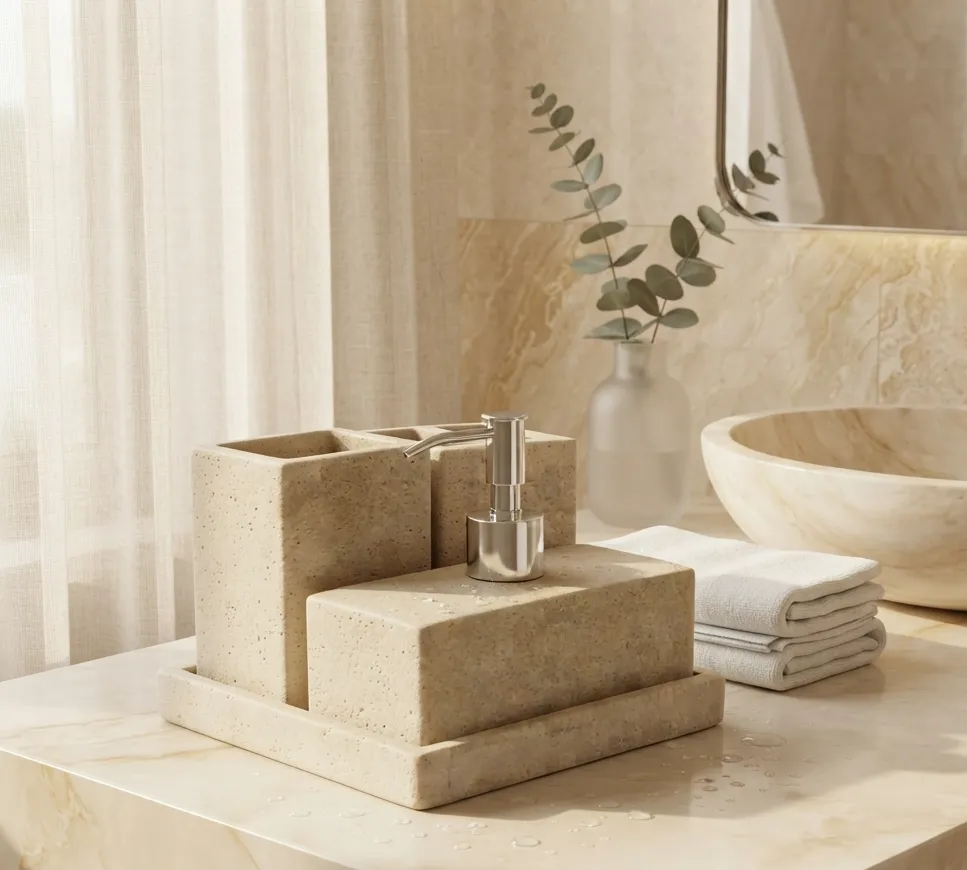 Opaline Atelier Bath Set With Tray - Image 4