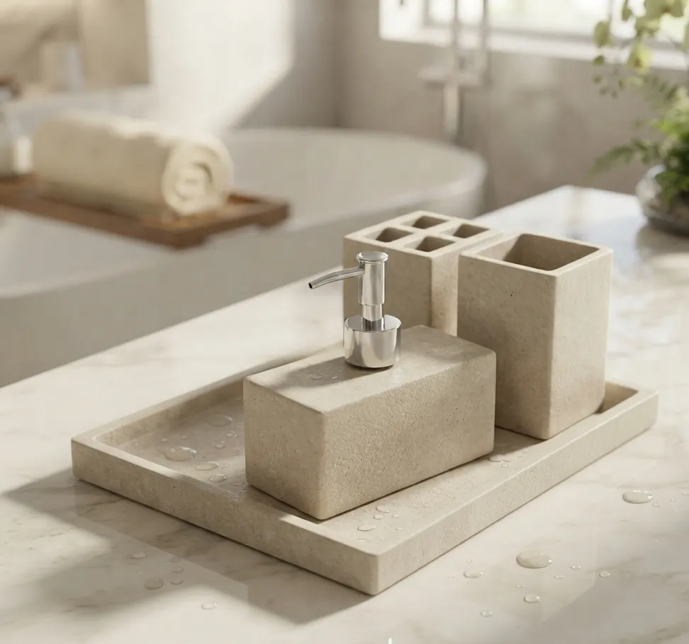 Opaline Atelier Bath Set With Tray - Image 3