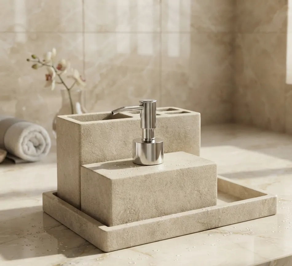 Opaline Atelier Bath Set With Tray