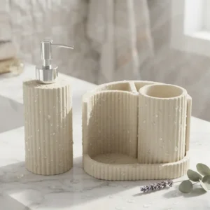 Elan Ribbed Spa Bath Set