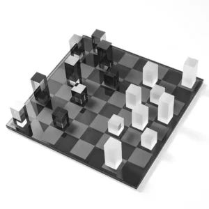 Frosted Glass Chess Set