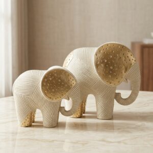 Solis Elephant Sculpture Duo