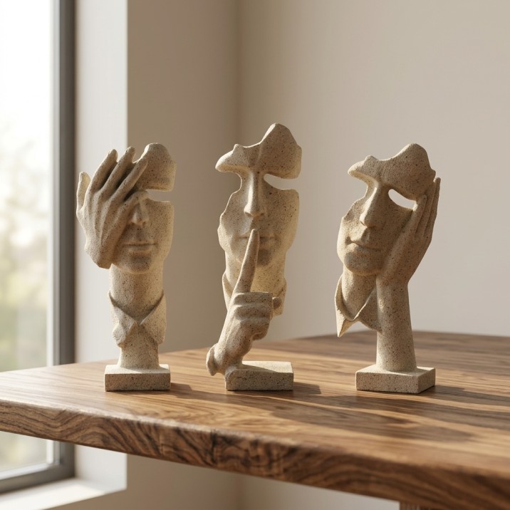 Silent Trio Sculpture Set - Image 5