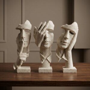 Silent Trio Sculpture Set