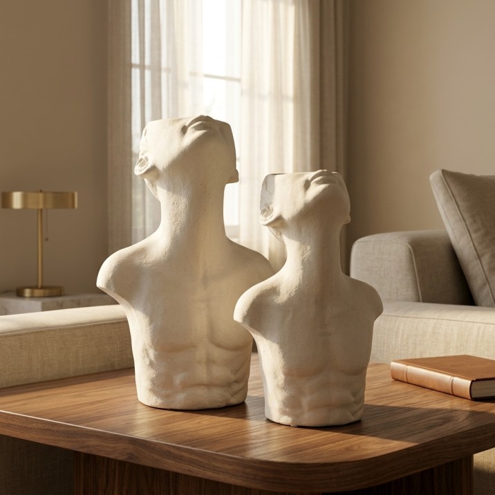 Aura Bust Sculpture & Vases - Image 2