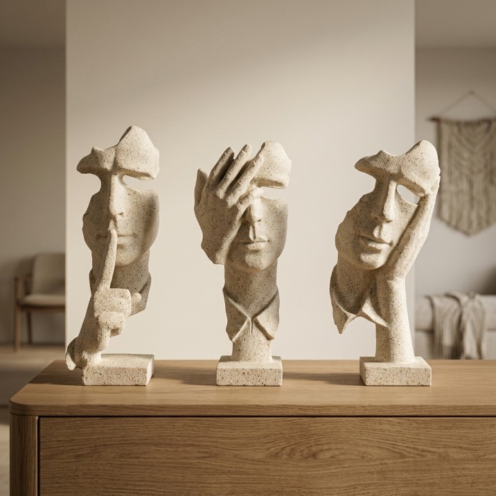 Silent Trio Sculpture Set - Image 6