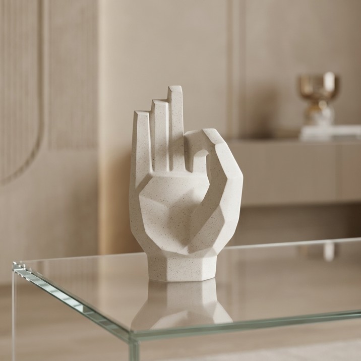 Faceted Hand Sculpture - Image 5