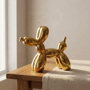 Gold Balloon Dog Sculpture